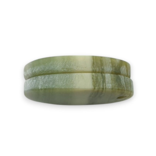Serpentynit para kaboszonów z dziurką 23x13 mm nr P876