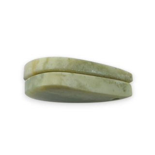 Serpentynit para kaboszonów z dziurką 25x14 mm nr P877