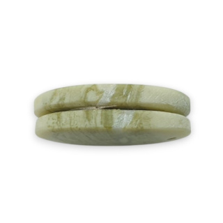 Serpentynit para kaboszonów z dziurką 25x14 mm nr P881