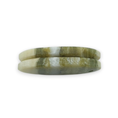 Serpentynit para kaboszonów z dziurką 26x15 mm nr P882 Serpentynit para kaboszonów z dziurką 26x15 mm nr P882