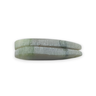 Serpentynit para kaboszonów z dziurką 27x12 mm nr P892