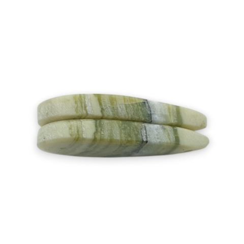 Serpentynit para kaboszonów z dziurką 27x13 mm nr P896 Serpentynit para kaboszonów z dziurką 27x13 mm nr P896
