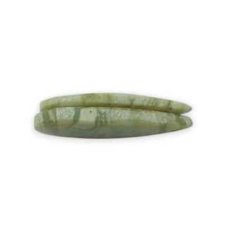 Serpentynit para kaboszonów z dziurką 28x12 mm nr P864