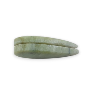 Serpentynit para kaboszonów z dziurką 28x13 mm nr P871