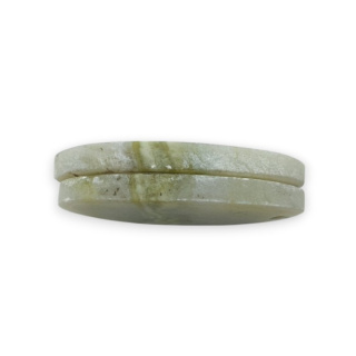 Serpentynit para kaboszonów z dziurką 29x12 mm nr P884