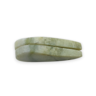 Serpentynit para kaboszonów z dziurką 29x14 mm nr P890