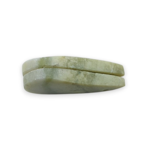 Serpentynit para kaboszonów z dziurką 29x14 mm nr P890 Serpentynit para kaboszonów z dziurką 29x14 mm nr P890