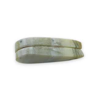 Serpentynit para kaboszonów z dziurką 29x14 mm nr P899