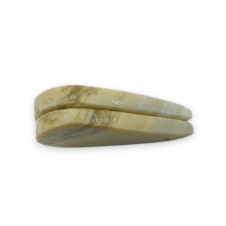 Serpentynit para kaboszonów z dziurką 29x15 mm nr P873