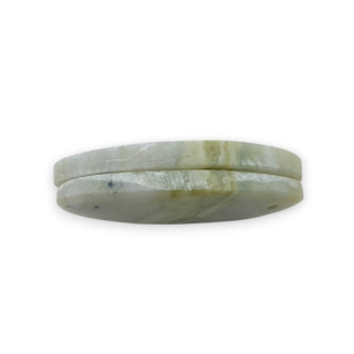 Serpentynit para kaboszonów z dziurką 32x12 mm nr P901