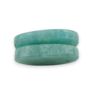 Amazonit para kaboszonów z dziurką 19x11 mm nr P921
