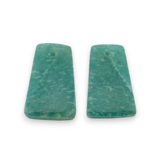 Amazonit para kaboszonów z dziurką 19x12 mm nr P935