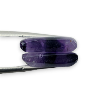 Ametyst para kaboszonów z dziurką 15x13 mm nr R108