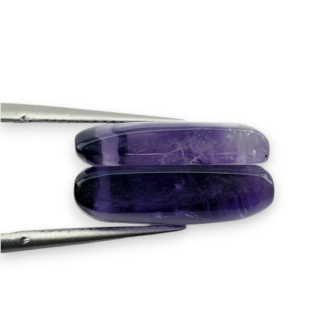 Ametyst para kaboszonów z dziurką 16x10 mm nr R102