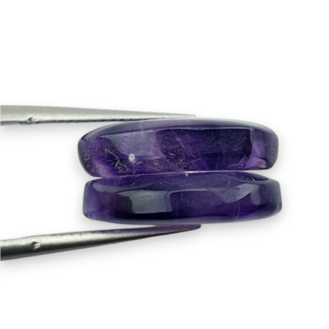 Ametyst para kaboszonów z dziurką 16x11 mm nr R107 Ametyst para kaboszonów z dziurką 16x11 mm nr R107