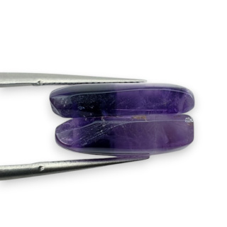 Ametyst para kaboszonów z dziurką 17x12 mm nr R106
