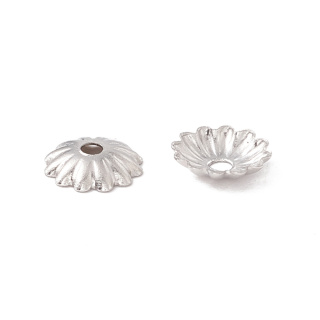 Czapeczki do koralików stal szlachetna 6x1 mm 10 szt