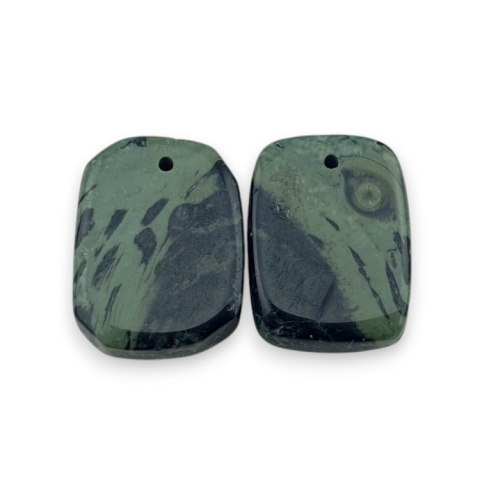 Jaspis kambaba para kaboszonów z dziurką 18x13 mm nr P986 Jaspis kambaba para kaboszonów z dziurką 18x13 mm nr P986