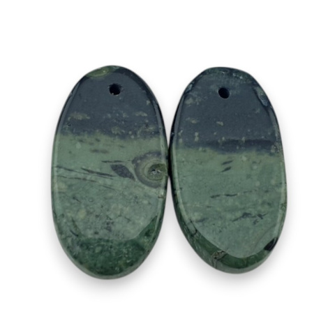 Jaspis kambaba para kaboszonów z dziurką 22x12 mm nr R7 Jaspis kambaba para kaboszonów z dziurką 22x12 mm nr R7