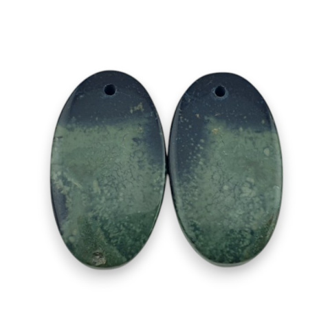 Jaspis kambaba para kaboszonów z dziurką 23x13 mm nr P984 Jaspis kambaba para kaboszonów z dziurką 23x13 mm nr P984