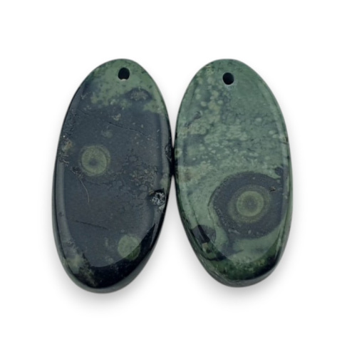 Jaspis kambaba para kaboszonów z dziurką 24x12 mm nr P993 Jaspis kambaba para kaboszonów z dziurką 24x12 mm nr P993
