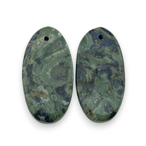Jaspis kambaba para kaboszonów z dziurką 24x12 mm nr P994 Jaspis kambaba para kaboszonów z dziurką 24x12 mm nr P994
