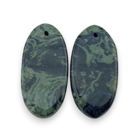 Jaspis kambaba para kaboszonów z dziurką 24x12 mm nr P999 Jaspis kambaba para kaboszonów z dziurką 24x12 mm nr P999
