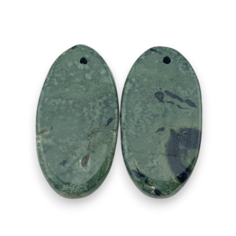 Jaspis kambaba para kaboszonów z dziurką 24x13 mm nr P974 Jaspis kambaba para kaboszonów z dziurką 24x13 mm nr P974