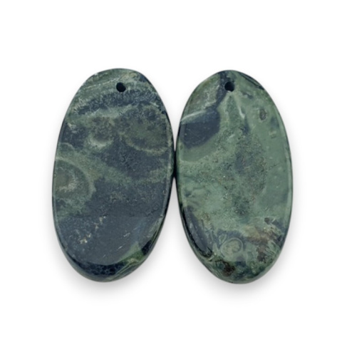 Jaspis kambaba para kaboszonów z dziurką 24x13 mm nr P975 Jaspis kambaba para kaboszonów z dziurką 24x13 mm nr P975