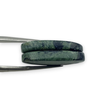 Jaspis kambaba para kaboszonów z dziurką 24x13 mm nr P977