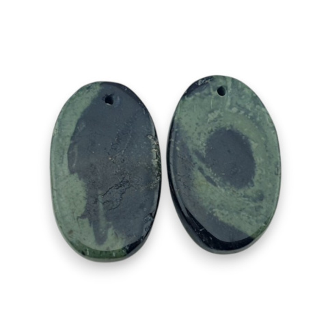 Jaspis kambaba para kaboszonów z dziurką 24x15 mm nr R3 Jaspis kambaba para kaboszonów z dziurką 24x15 mm nr R3