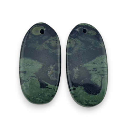 Jaspis kambaba para kaboszonów z dziurką 25x12 mm nr P992 Jaspis kambaba para kaboszonów z dziurką 25x12 mm nr P992