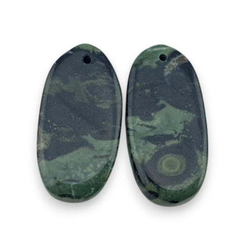 Jaspis kambaba para kaboszonów z dziurką 25x12 mm nr P992 Jaspis kambaba para kaboszonów z dziurką 25x12 mm nr P992