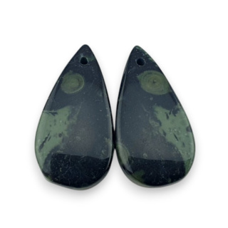 Jaspis kambaba para kaboszonów z dziurką 25x13 mm nr P987