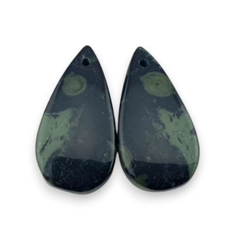 Jaspis kambaba para kaboszonów z dziurką 25x13 mm nr P987 Jaspis kambaba para kaboszonów z dziurką 25x13 mm nr P987