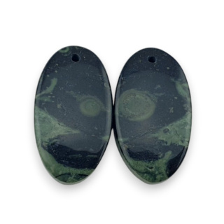 Jaspis kambaba para kaboszonów z dziurką 25x13 mm nr R1