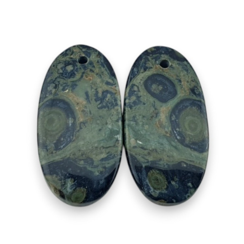 Jaspis kambaba para kaboszonów z dziurką 25x13 mm nr R6 Jaspis kambaba para kaboszonów z dziurką 25x13 mm nr R6