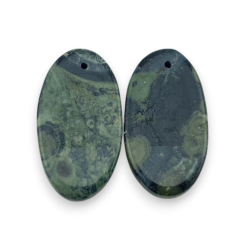 Jaspis kambaba para kaboszonów z dziurką 25x14 mm nr P981 Jaspis kambaba para kaboszonów z dziurką 25x14 mm nr P981