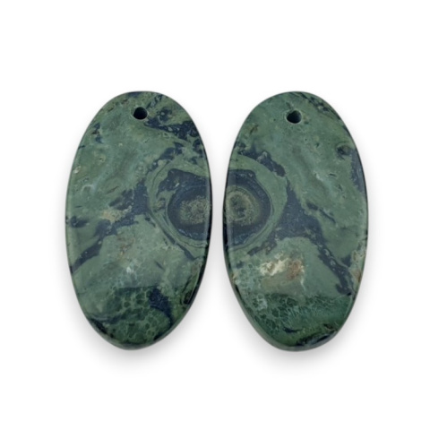 Jaspis kambaba para kaboszonów z dziurką 25x14 mm nr P983 Jaspis kambaba para kaboszonów z dziurką 25x14 mm nr P983
