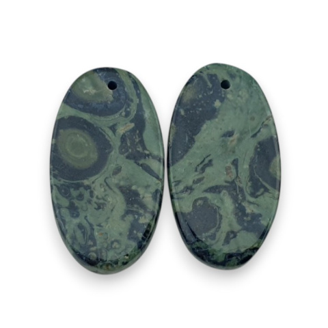 Jaspis kambaba para kaboszonów z dziurką 25x14 mm nr P983 Jaspis kambaba para kaboszonów z dziurką 25x14 mm nr P983