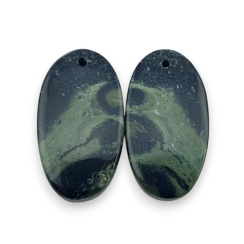 Jaspis kambaba para kaboszonów z dziurką 25x14 mm nr P997 Jaspis kambaba para kaboszonów z dziurką 25x14 mm nr P997