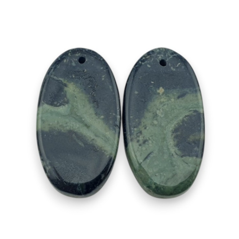 Jaspis kambaba para kaboszonów z dziurką 25x14 mm nr P997 Jaspis kambaba para kaboszonów z dziurką 25x14 mm nr P997