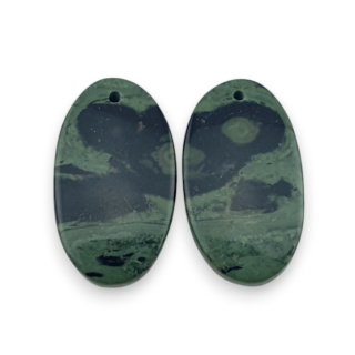 Jaspis kambaba para kaboszonów z dziurką 25x14 mm nr R8