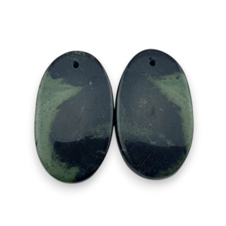 Jaspis kambaba para kaboszonów z dziurką 25x15 mm nr P968