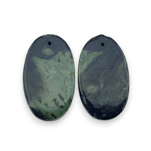 Jaspis kambaba para kaboszonów z dziurką 25x15 mm nr P968 Jaspis kambaba para kaboszonów z dziurką 25x15 mm nr P968
