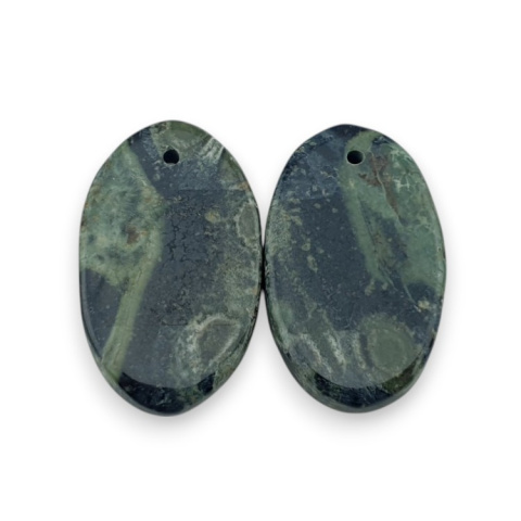 Jaspis kambaba para kaboszonów z dziurką 25x15 mm nr P982 Jaspis kambaba para kaboszonów z dziurką 25x15 mm nr P982