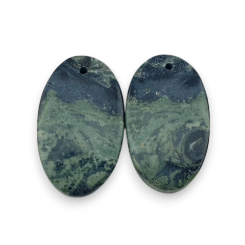 Jaspis kambaba para kaboszonów z dziurką 25x15 mm nr P985 Jaspis kambaba para kaboszonów z dziurką 25x15 mm nr P985