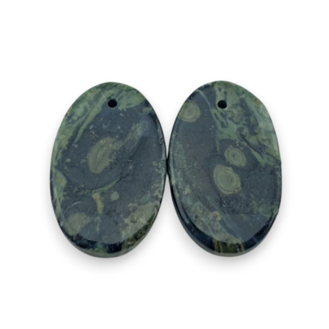 Jaspis kambaba para kaboszonów z dziurką 25x16 mm nr P996 Jaspis kambaba para kaboszonów z dziurką 25x16 mm nr P996