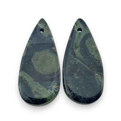 Jaspis kambaba para kaboszonów z dziurką 26x12 mm nr P979 Jaspis kambaba para kaboszonów z dziurką 26x12 mm nr P979