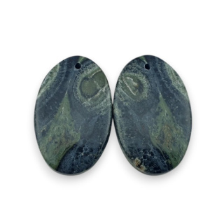 Jaspis kambaba para kaboszonów z dziurką 26x16 mm nr R5